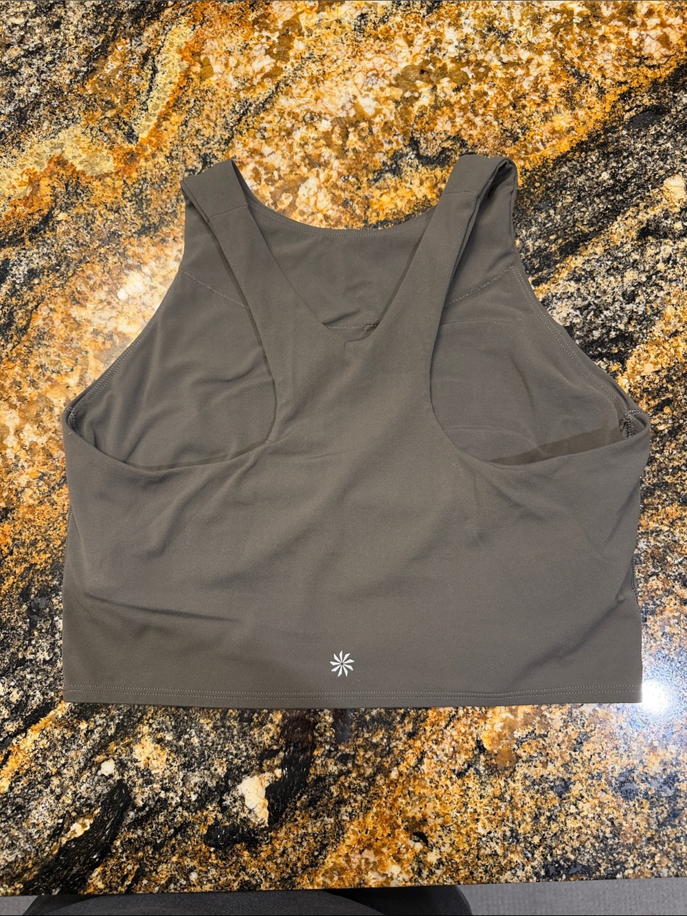Athleta Olive Green Racerback Tank Top